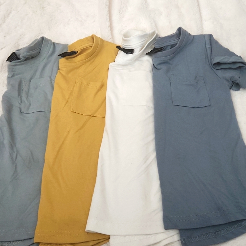 Lot of Little Bipsy Bamboo Pocket Tees